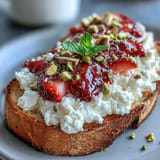 Strawberry Honey Ricotta Toast