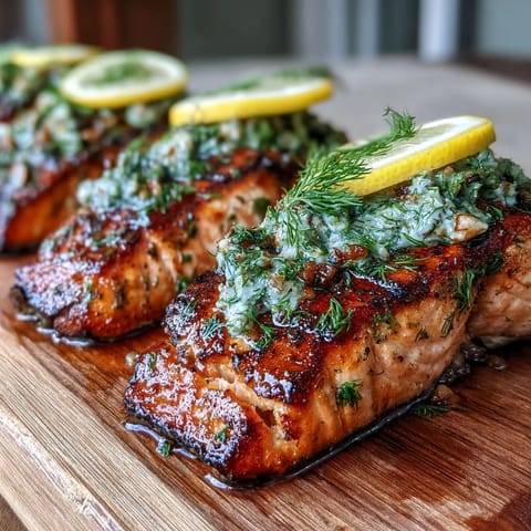 Cedar Plank Salmon Garlic Dill