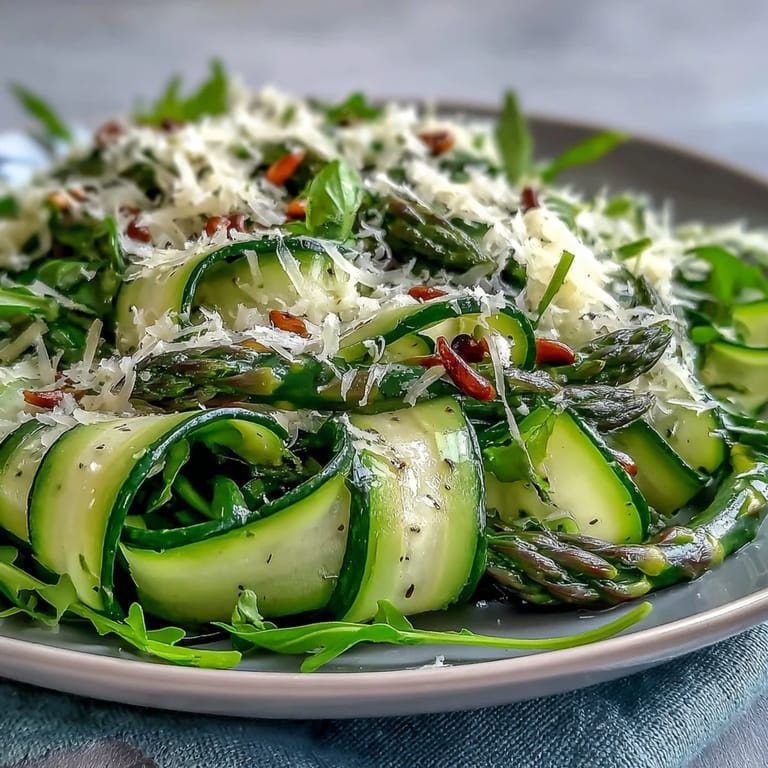 Fresh asparagus salad with zesty lemon and Parmesan cheese, perfect for spring gatherings.