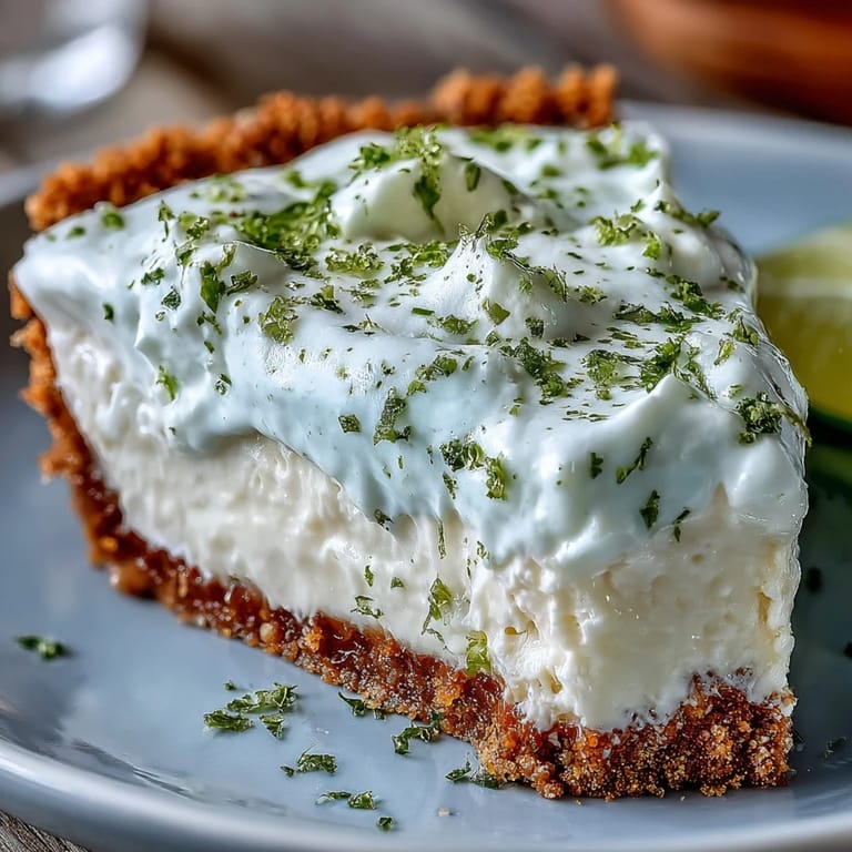 Zesty No-Bake Key Lime Pie, a refreshing sweet treat perfect for summer.