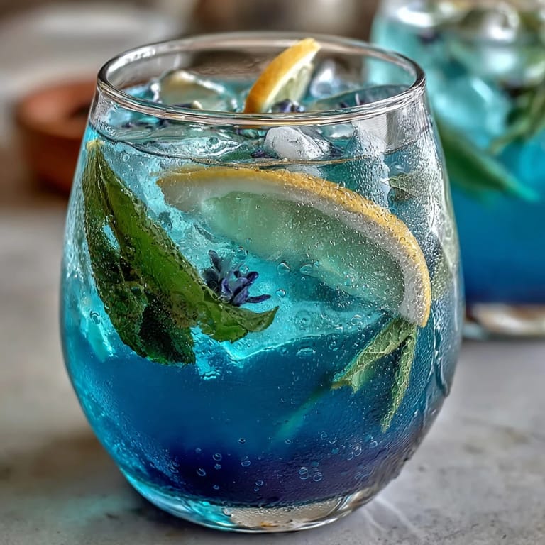 Watch butterfly pea flower lemonade magically change color with fresh, zesty lemon flavor.