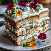 Mini Spring Birthday Layer Cakes with Edible Flowers: Delicate, pastel-hued mini layer cakes with creamy buttercream and vibrant edible flowers, perfect for celebrating spring birthdays.