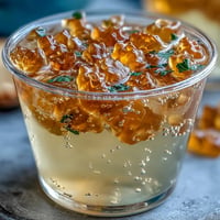 Vibrant gummy bear lemonade jelly cups with colorful candies suspended in a refreshing citrus gelatin, perfect for summer parties and kid-friendly gatherings.  