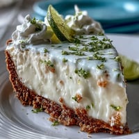 Creamy No-Bake Key Lime Pie with graham cracker crust, a vibrant dessert.